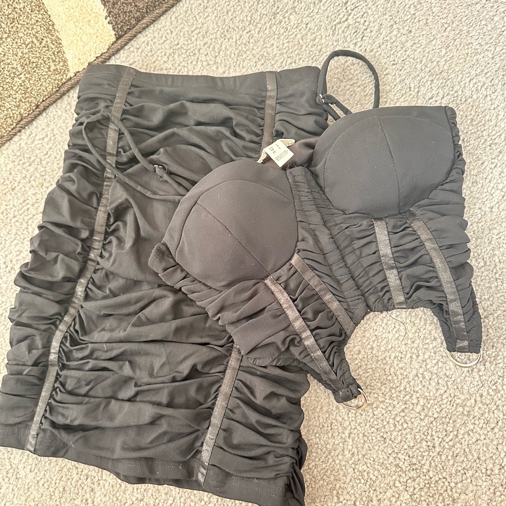 two piece black set